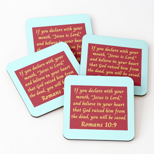 Item preview, Bible Verse Romans 10:9 designed and sold by Prayingwarrior.