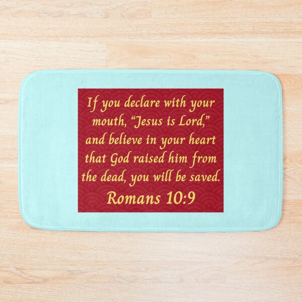 Item preview, Bible Verse Romans 10:9 designed and sold by Prayingwarrior.