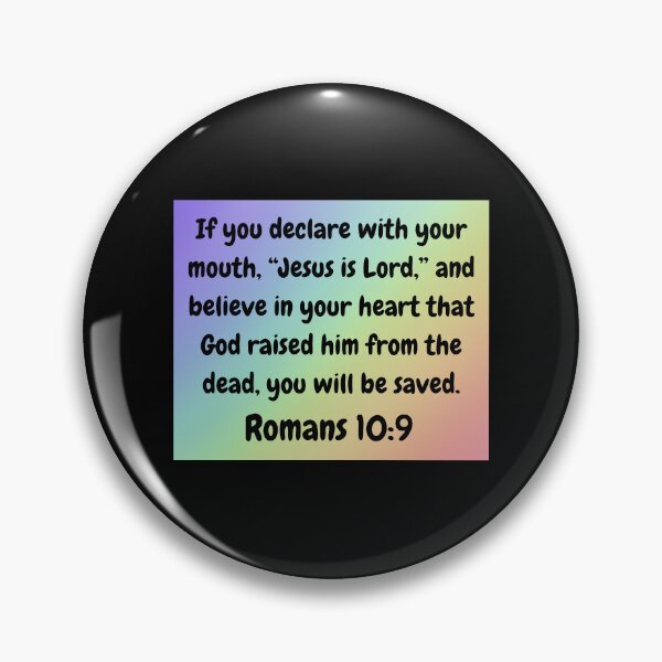 Item preview, Bible Verse Romans 10:9 designed and sold by Prayingwarrior.