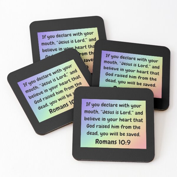 Item preview, Bible Verse Romans 10:9 designed and sold by Prayingwarrior.
