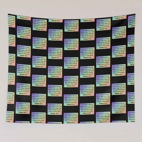 Item preview, Bible Verse Romans 10:9 designed and sold by Prayingwarrior.