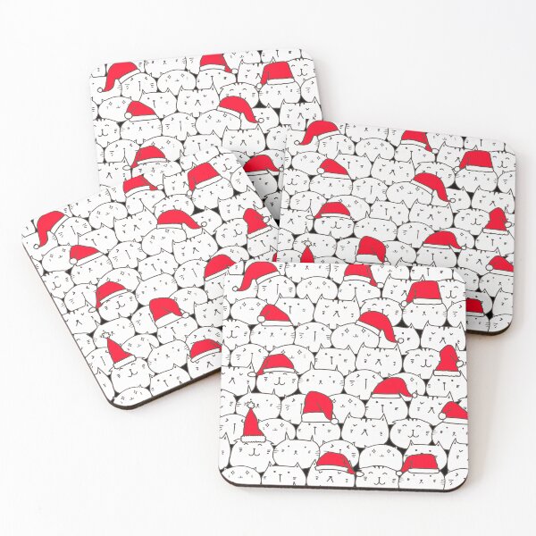 Item preview, Merry catmas pattern, meowy catmas patterns designed and sold by KlaraMacinka.