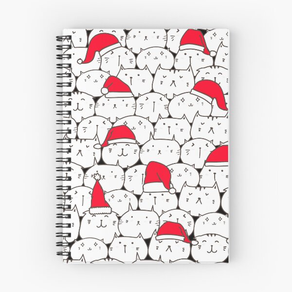 Item preview, Merry catmas pattern, meowy catmas patterns designed and sold by KlaraMacinka.