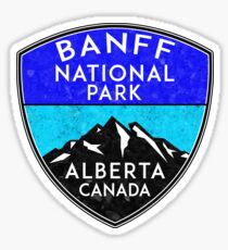 BANFF NATIONAL PARK ALBERTA CANADA Skiing Ski Mountain Mountains Snowboard Boating Hiking 7 Sticker
