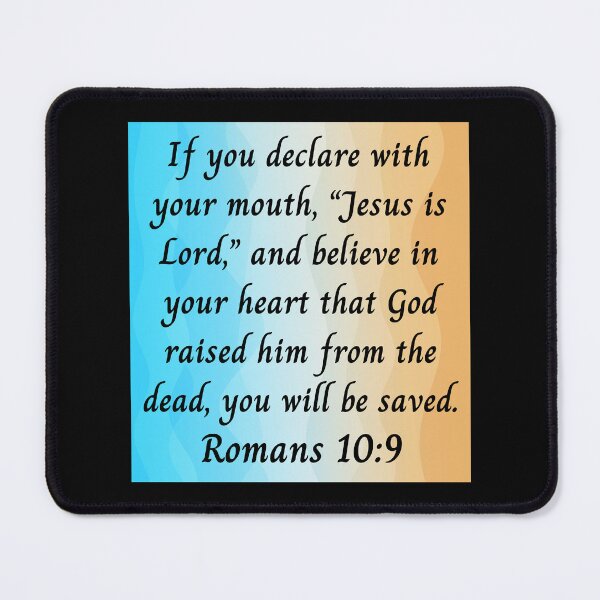 Item preview, Bible Verse Romans 10:9 designed and sold by Prayingwarrior.