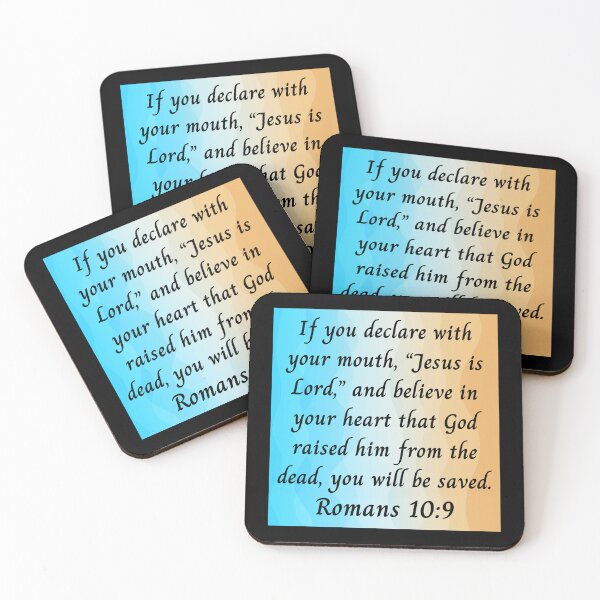 Item preview, Bible Verse Romans 10:9 designed and sold by Prayingwarrior.