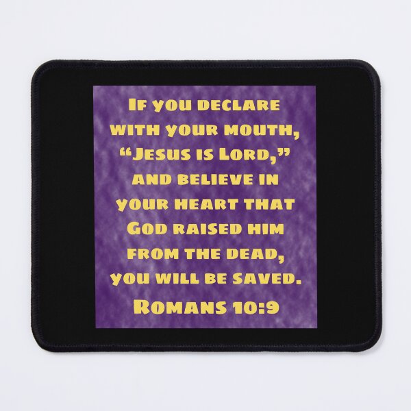 Item preview, Bible Verse Romans 10:9 designed and sold by Prayingwarrior.