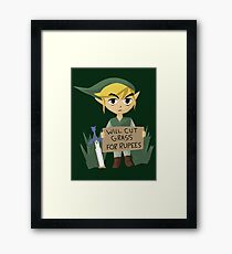 Looking For Work - Legend of Zelda Framed Print