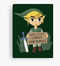 Looking For Work - Legend of Zelda Canvas Print