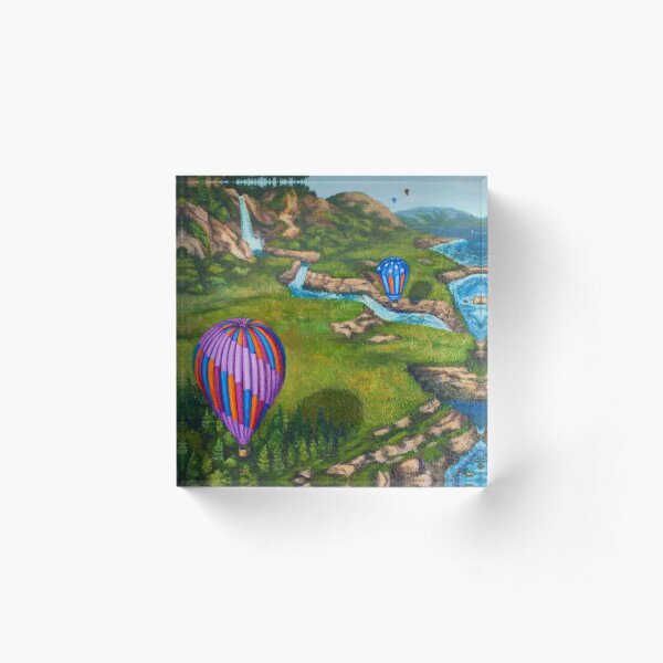 Ocean Balloons Acrylic Block