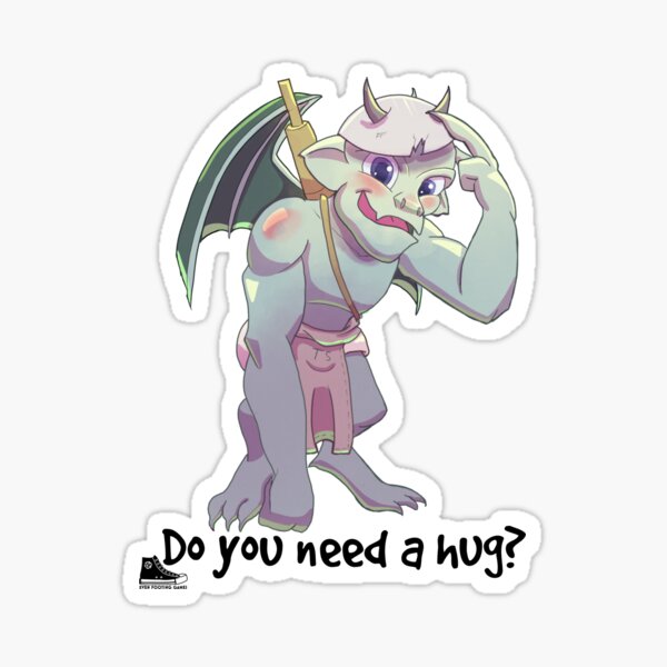 Thwompkins hug! Sticker