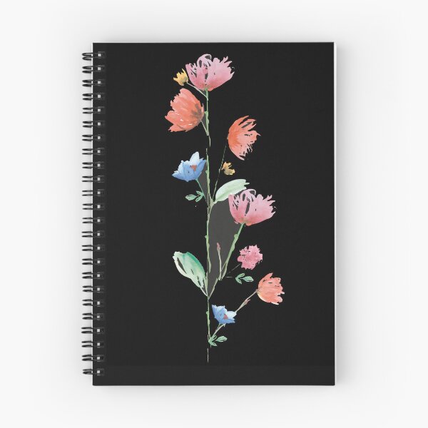 Item preview, black chalk effect background with flowers designed and sold by zedvonzee.