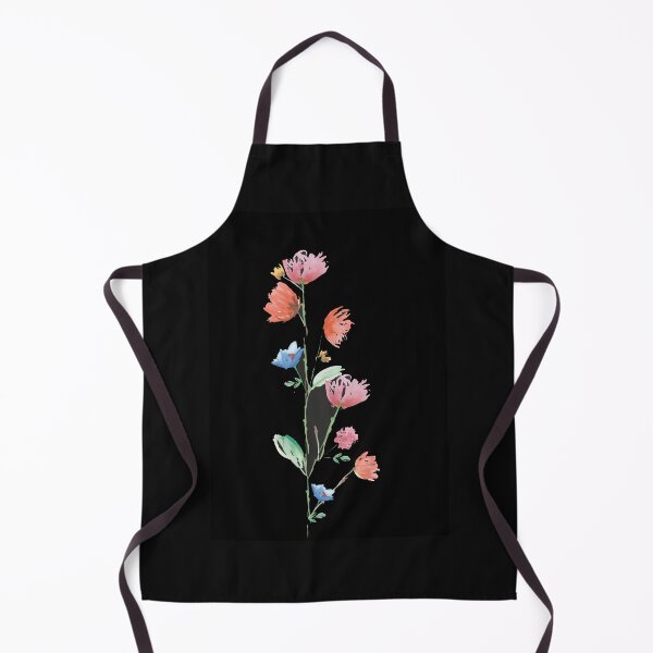 Item preview, black chalk effect background with flowers designed and sold by zedvonzee.