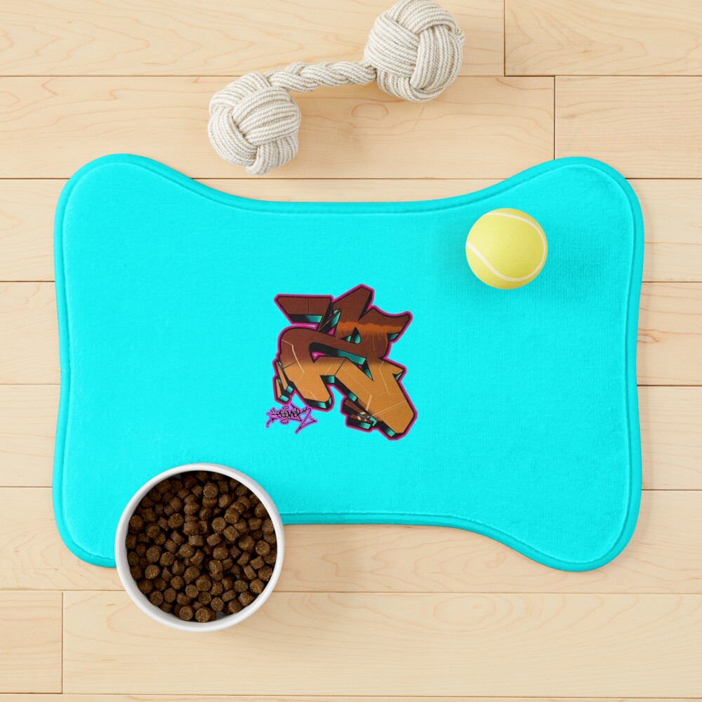 Graffiti Cat Food Mat - ZezeLife