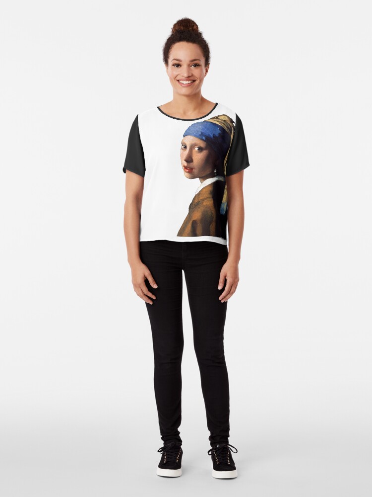 Alternate view of The Girl With A Pearl Earring Chiffon Top