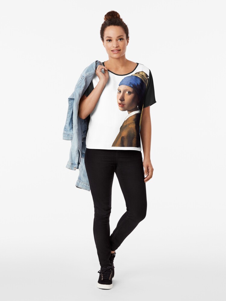 Alternate view of The Girl With A Pearl Earring Chiffon Top