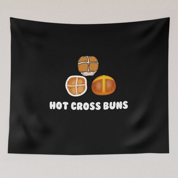 Item preview, funny hot cross buns  designed and sold by beautifulworld9.