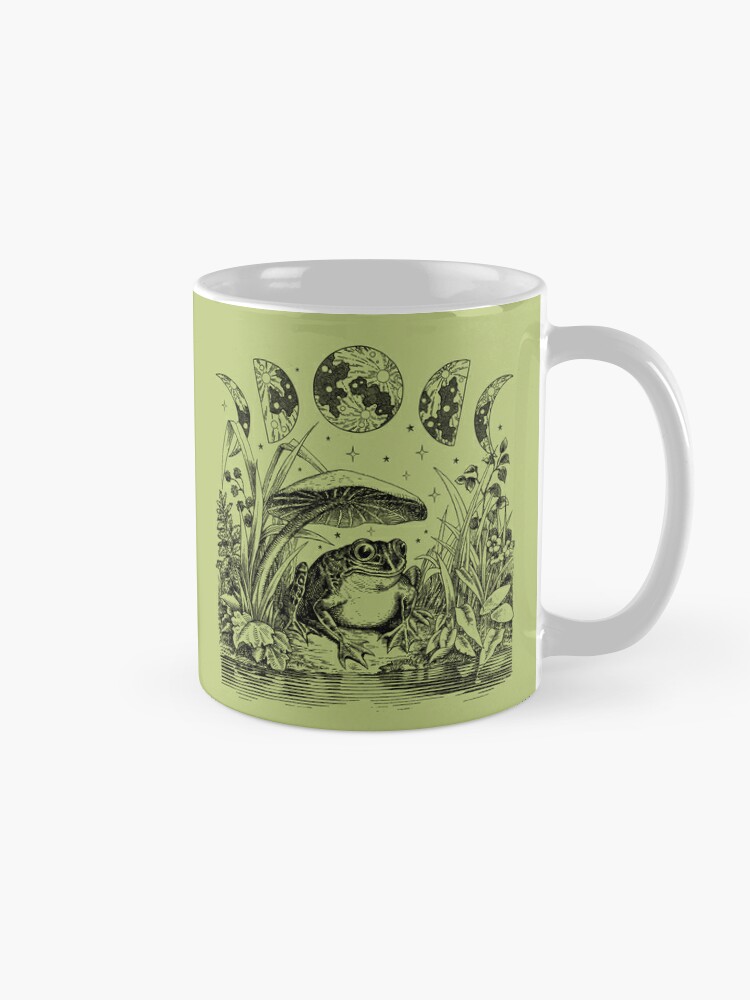 Strawberry Mug Overprint, Cottagecore Aesthetic Mug, Cute Coffee