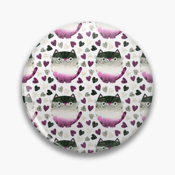 Item preview, ASEXUAL CATS AND HEARTS PATTERN designed and sold by SELF-EXPRESS.