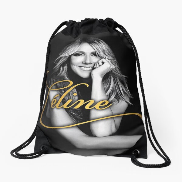 Celine Dion Encore Un Soir Vinyl Cd Cover Drawstring Bags