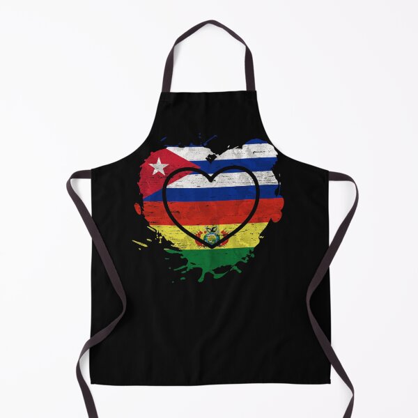 Item preview, Cuban Bolivian Heart Bolivia y Cuba Amor designed and sold by Dubbra.