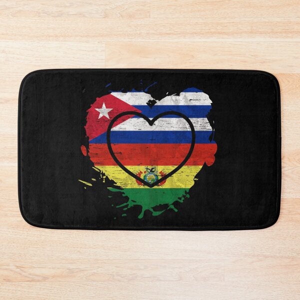 Item preview, Cuban Bolivian Heart Bolivia y Cuba Amor designed and sold by Dubbra.