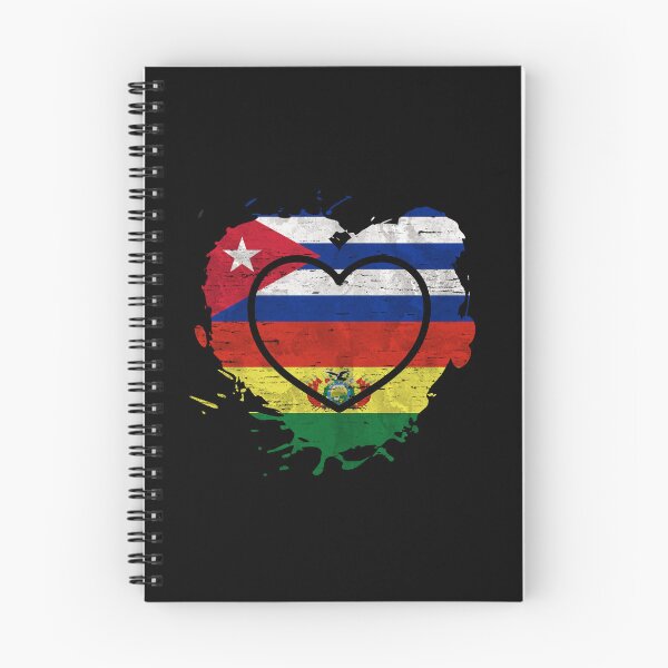 Item preview, Cuban Bolivian Heart Bolivia y Cuba Amor designed and sold by Dubbra.