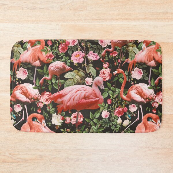Item preview, Floral and Flamingo Pattern designed and sold by Burcu Korkmazyurek.