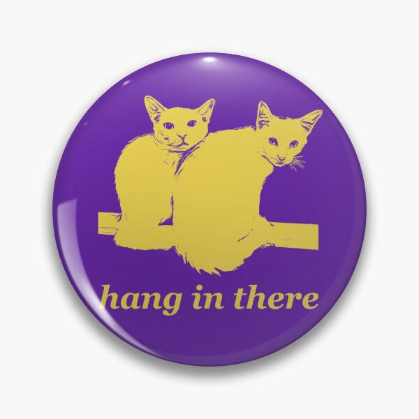Item preview, Hang in there (double cats) designed and sold by IrisAndSeb.