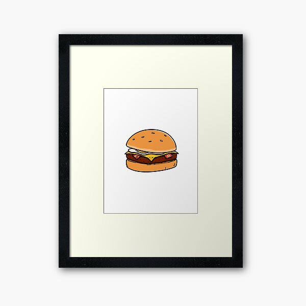 Bob's Practice Burger Framed Art Print