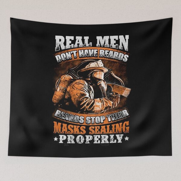 Item preview, Firefighter-Tshirt-Real-Men-Don_t-Have-Beards-Firefighter-Funny-Tshirt-for-Men designed and sold by cuongchelsea.