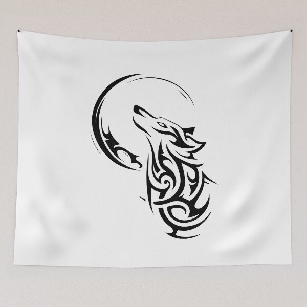Item preview, Tribal Wolf Howl designed and sold by Boss of Art.
