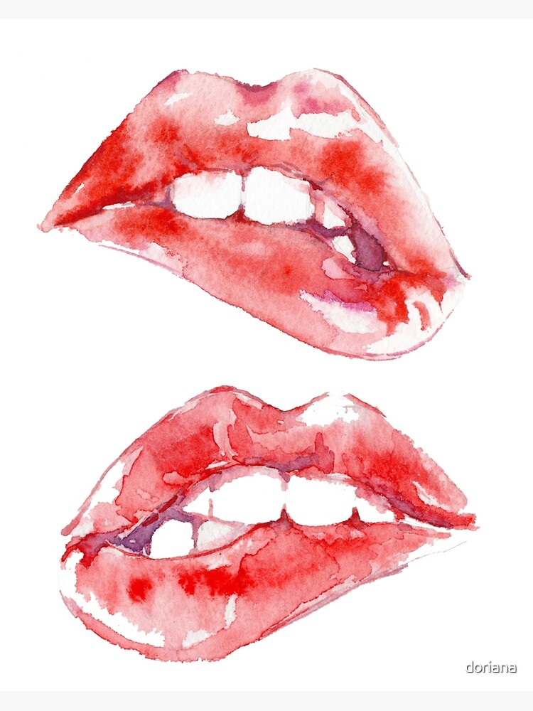 Biting Lips by doriana