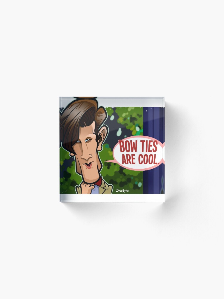 Alternate view of Bow Ties Are Cool Acrylic Block