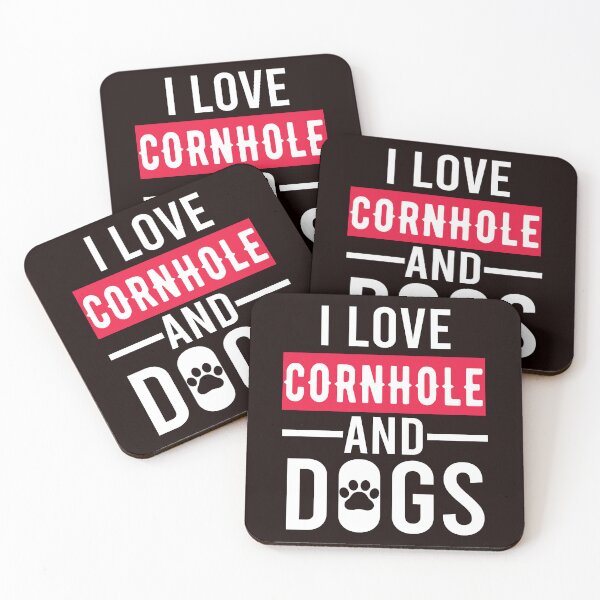 Item preview, I Love Cornhole And Dogs, Funny Cornhole Design, Cornhole Quote  designed and sold by Aerial Addicts.