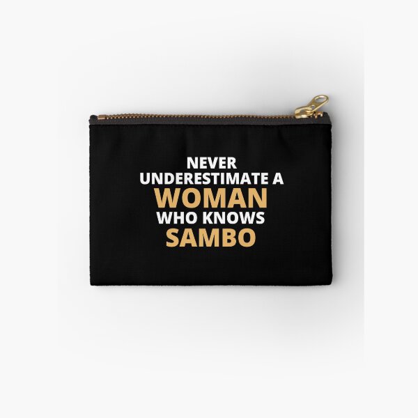 Item preview, Never Underestimate A Woman Who Knows Sambo designed and sold by clickmostro.