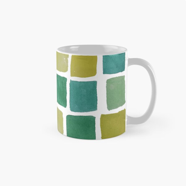 Item preview, Green watercolor tiles pattern designed and sold by Laura_S _13.