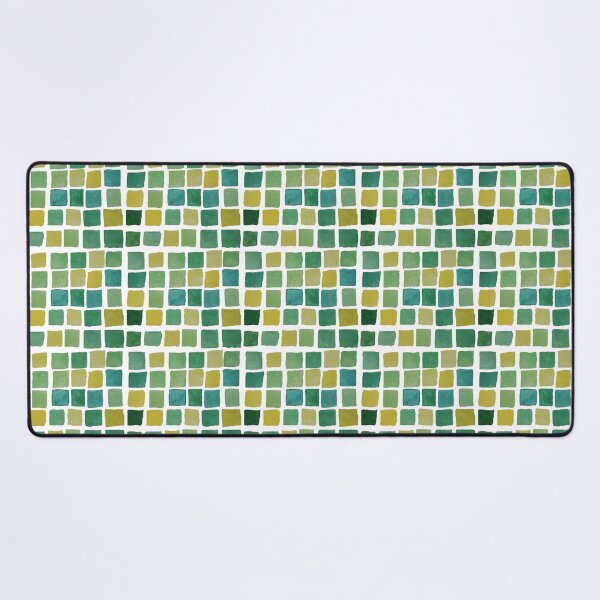 Item preview, Green watercolor tiles pattern designed and sold by Laura_S _13.