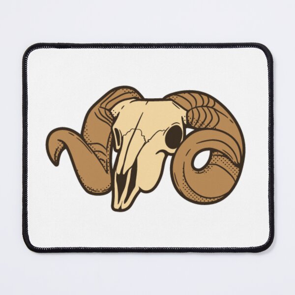 Item preview, Rams head designed and sold by Wavytarot.
