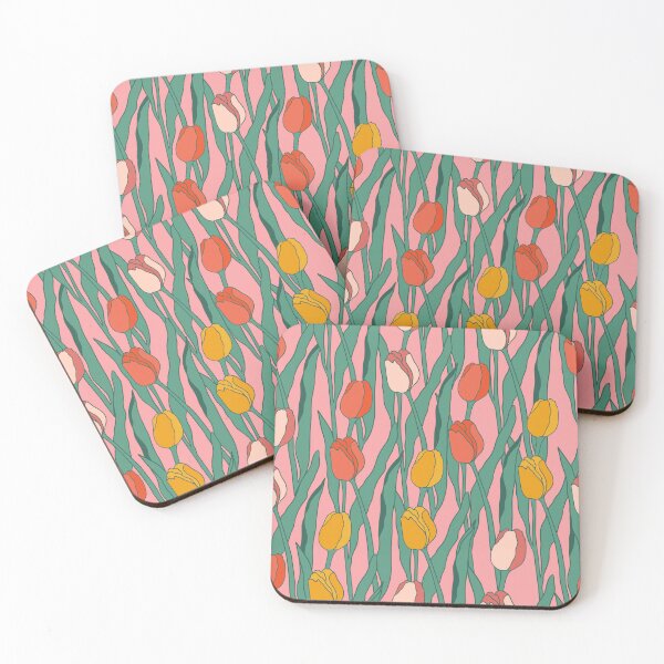 Item preview,  Colorful Tulips modern print vibrant colors designed and sold by Claudia S. Design.