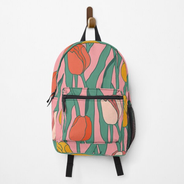 Item preview, Colorful Tulips modern print vibrant colors designed and sold by Claudia S. Design.