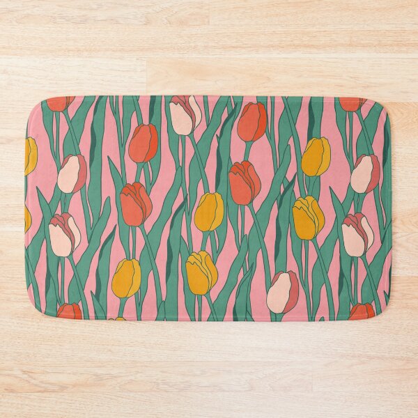 Item preview,  Colorful Tulips modern print vibrant colors designed and sold by Claudia S. Design.