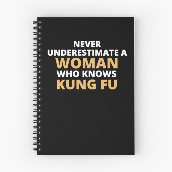 Item preview, Never Underestimate A Woman Who Knows Kung Fu designed and sold by clickmostro.