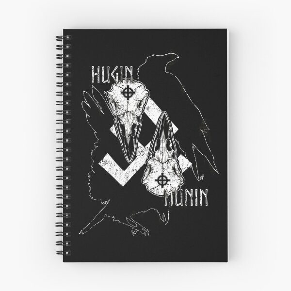 Item preview, Hugin and Munin, Odin’s ravens, huginn and muninn, raven skull, runes, Odin's Eyes, Vikings Art, Witchcraft, Magic, Norse Mythology designed and sold by SSINAMOON.