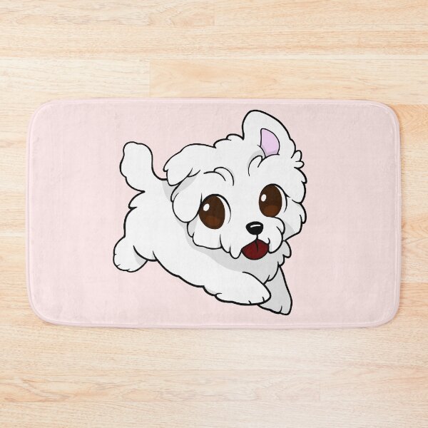 Item preview, cute white puppy designed and sold by EveryCuteThings.