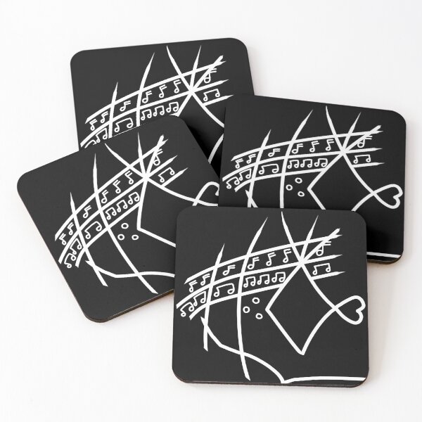 Item preview, White Music pattern  designed and sold by beckyhowling.