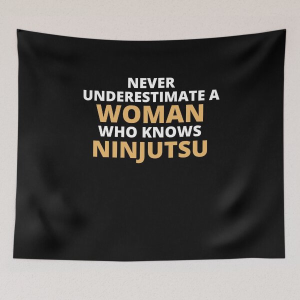 Item preview, Never Underestimate A Woman Who Knows Ninjutsu designed and sold by clickmostro.