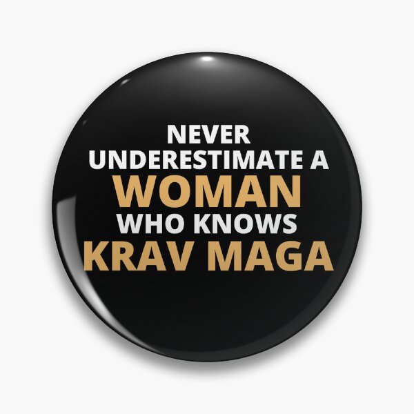 Item preview, Never Underestimate A Woman Who Knows Krav Maga designed and sold by clickmostro.