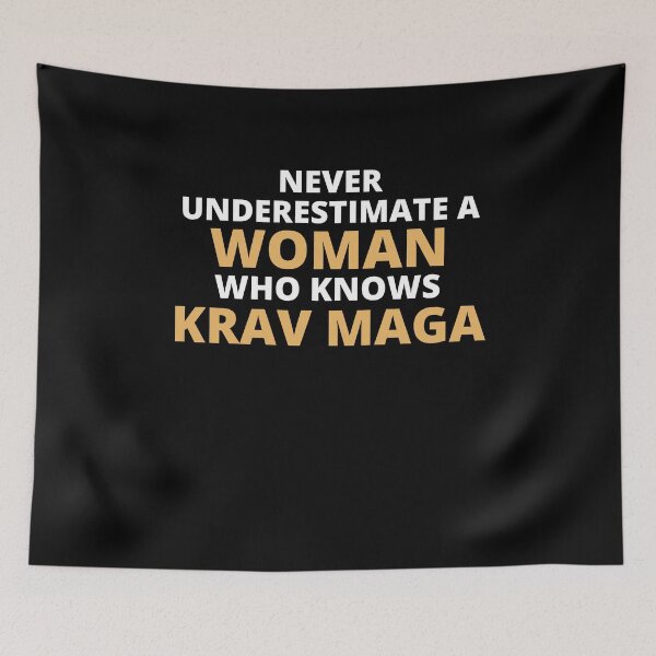 Item preview, Never Underestimate A Woman Who Knows Krav Maga designed and sold by clickmostro.