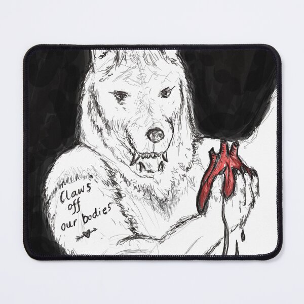Item preview, Claws Off Our Bodies (Colour) designed and sold by Wolf's Art.